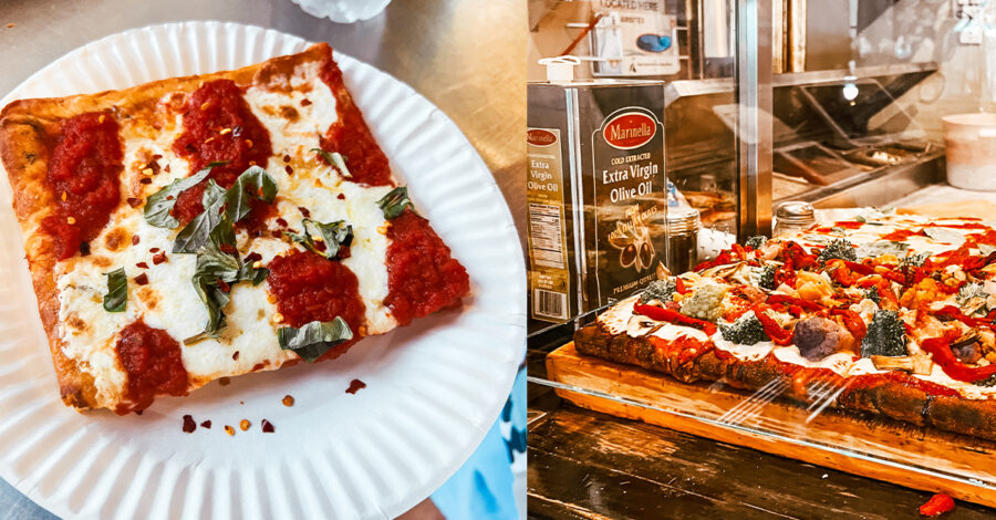 Tony’s on the boulevard of Sound Beach NY : Sicilian Pizza