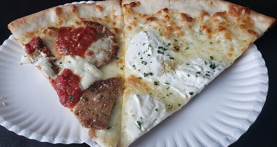 Ginos of West Hempstead NY White Pizza Slice